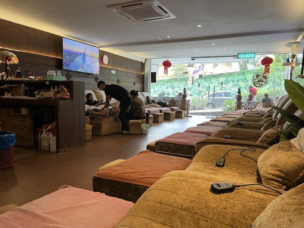 Bintang Relax Reflexology、店内の様子